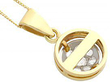Yellow Gold 1920s Diamond Pendant 