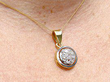 Yellow Gold 1920s Diamond Pendant 