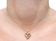 Gold and Diamond Heart Pendant 