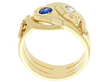 gold snake ring side