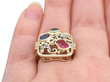 Vintage Multi Gemstone Ring Wearing