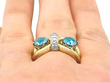 Antique Zircon Ring Wearing