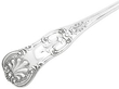 Silver Soup Ladle handle detail