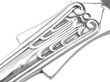 Silver Soup Ladle close up