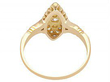 Marquise Shaped Diamond Cluster Ring Antique