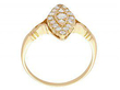 Antique Marquise Shaped Diamond Cluster Ring