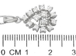 diamond cluster pendant white gold size