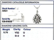 diamond cluster pendant white gold grading