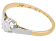 Vintage 18 ct Yellow Gold Solitaire Engagement Ring 