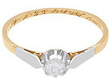 Yellow Gold Solitaire Engagement Ring 