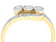 Three Stone Twist Ring 