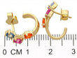 Multi Gem Stud Earrings
