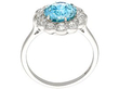 setting of Zircon and Diamond Ring