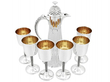 Silver Claret Jug and Goblets 