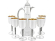 Silver Claret Jug and Goblets