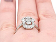 Diamond Ring Being Worn