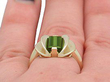 Vintage Tourmaline Ring on Finger