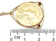 antique gold coin pendant size