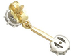Antique Diamond Drop Earrings Yellow Gold