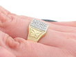 mens signet ring vintage wearing