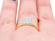mens signet ring vintage wearing