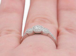 Pave Diamond Ring on hand