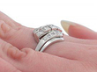 1950s Diamond Dress Ring on hand