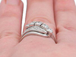 1950s Diamond Dress Ring on finger