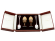 Silver and Enamel Salt and Pepper Set 
