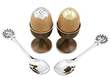 Silver and Enamel Salt and Pepper Set 