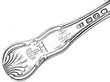 Sterling Silver Caddy Spoon handle