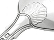 Antique George III Sterling Silver Caddy Spoon detail