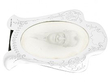 oval window silver frame flat