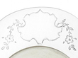 oval window silver frame decoration 