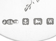 oval window silver frame hallmarks 