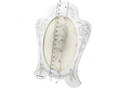 oval window silver frame size