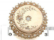 Pearl and Diamond Brooch size