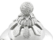 Antique Silver Coffee Jug Details 