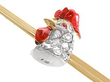 cockerel bar brooch