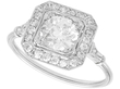 Halo Diamond Ring Platinum