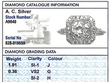 Halo Diamond Ring Platinum Grading Card