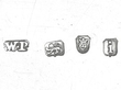 Silver Candle Snuffer Tray Hallmarks 