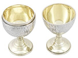 Russian Silver Egg Cups