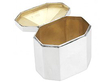 Sterling Silver Tea Caddy Open 