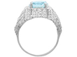 Aquamarine and Diamond Dress Ring