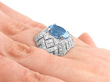 Aquamarine and Diamond Dress Ring