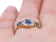 Antique Dress Ring on the Finger