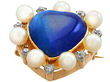 Gold Labradorite Brooch
