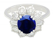 sapphire cluster ring