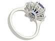 sapphire cluster ring